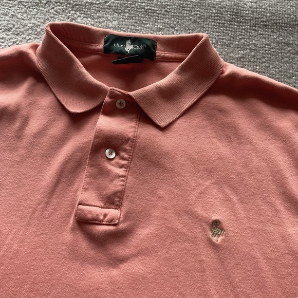 Hunt Club Other - Vintage Hunt Club Polo Shirt Mens Large Orange Cotton Casual